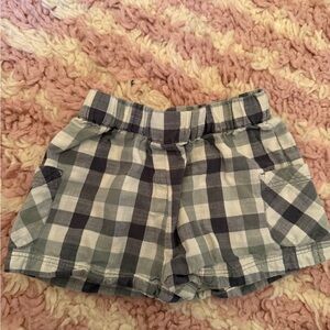 Pehr Plaid Baby/Toddler Shorts in Blue and White